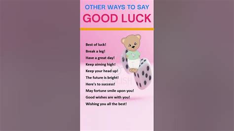 alternatives to best of luck.
